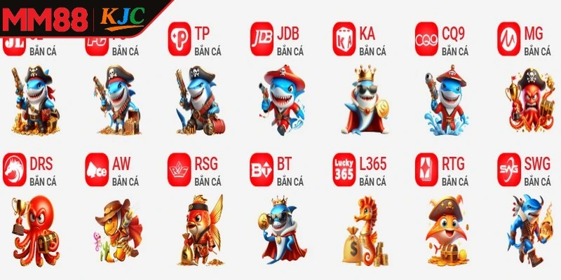 Sảnh game đã và đang hợp tác với nhiều nhà cung cấp tin cậy