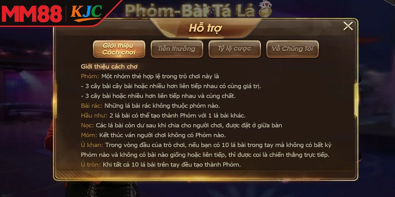 Luật chơi tá lả rất đơn giản và dễ hiểu dành cho anh em